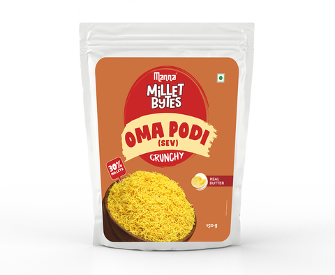 Millet Bytes - Oma Podi | Snacks | Pack of 2 | 300grams