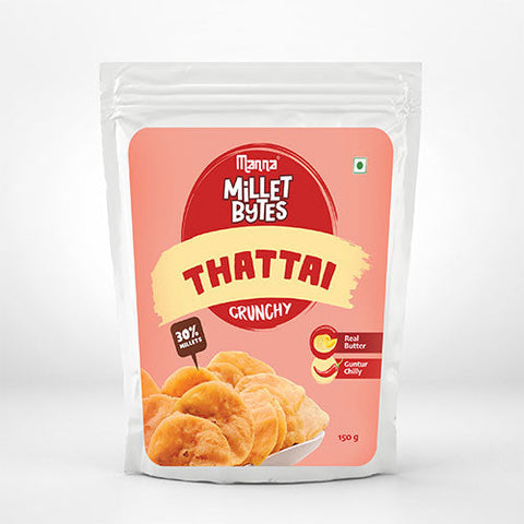Millet Bytes -  Thattai | Snacks | Pack of 2 | 300grams