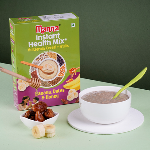 Instant Health Mix-Multigrain Baby Food | Banana, Dates, Honey with milk | 200g