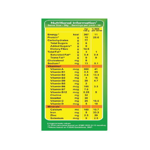 Banana Rich 200g - Baby Food (6+Months) Sprouted Ragi & banana - 100% Natural Health Mix