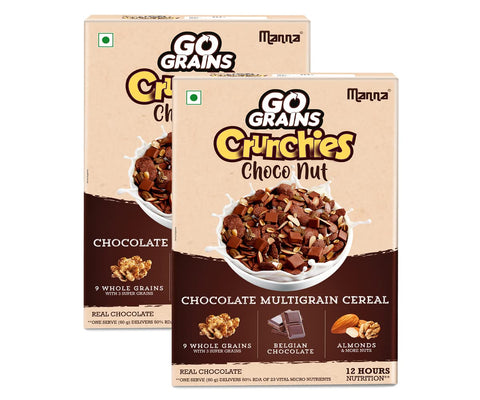 Chocolate Multigrain Cereal for Kid- Real Chocolate & Nuts - Pack of 2 - 600g