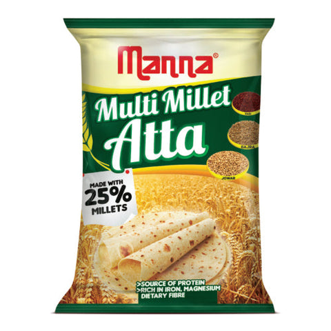 Multi Millet Atta - 25% millets I Diabetic friendly I Low GI I High protein & Fiber - 1kg