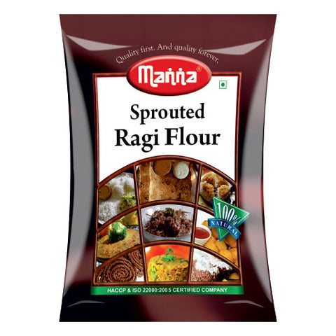 Sprouted Ragi Flour - 100% Natural - Pure, Selected & Specially Processed -1k