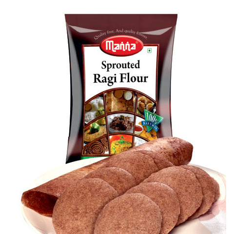 Sprouted Ragi Flour - 100% Natural - Pure, Selected & Specially Processed -1k