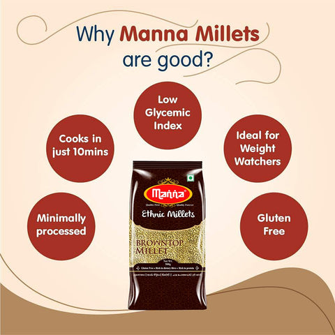 Millets Combo Pack of 5 with Browntop  (2.6Kgs)