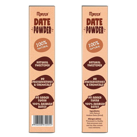 Manna Health Mix and Manna Date Powder Combo Pack | All Natural Kids Nutrition Drink + All Natural Sweetner For Kids