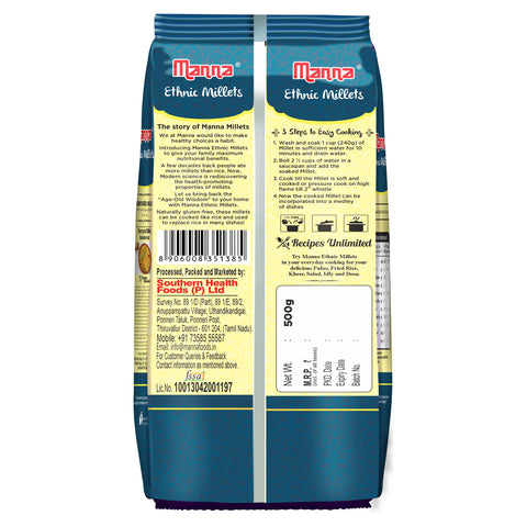 Barnyard Millet 500g and Low GI Atta 1.1 kg Combo