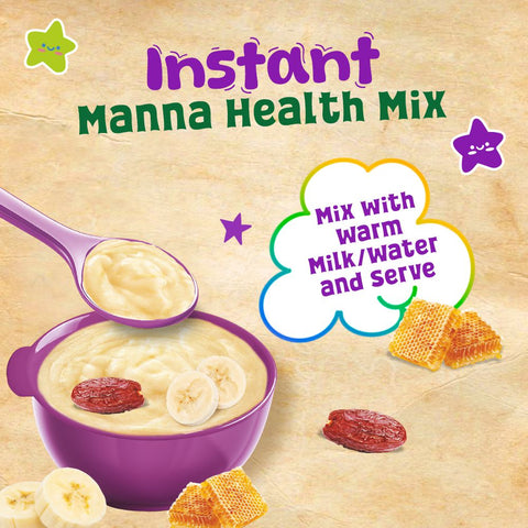 Health Mix Instant Baby Cereal Banana Date Powder and Honey 200g