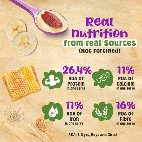 Health Mix Instant Baby Cereal Banana Date Powder and Honey 200g