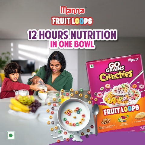 Go Grains Crunchies Fruit Loops 250g