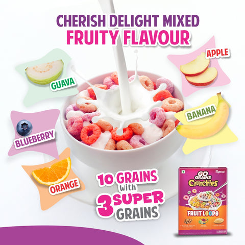 Go Grains Crunchies Fruit Loops 250g