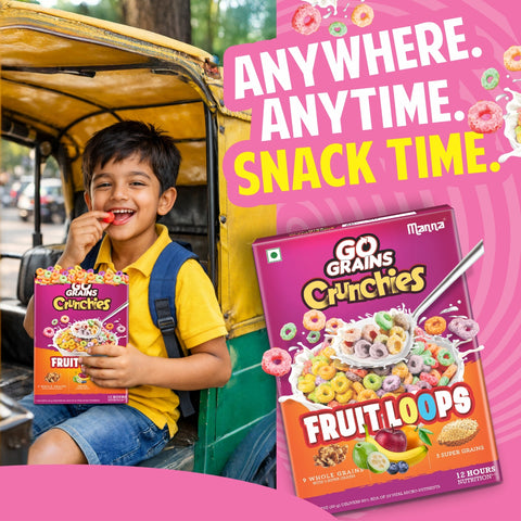 Go Grains Crunchies Fruit Loops 250g