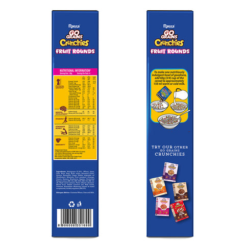 Go Grains Crunchies Fruit Rounds 250g