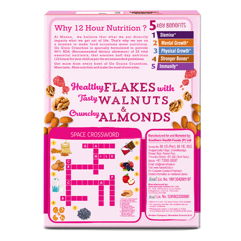 Go Grains Crunchies Rose Almond 300g