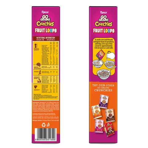 Go Grains Crunchies Fruit Loops 250g