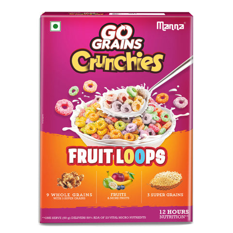 Go Grains Crunchies Fruit Loops 250g