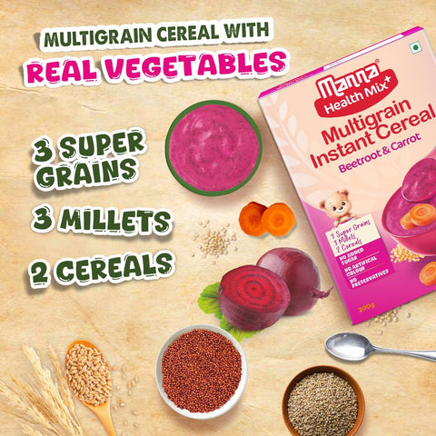 Health Mix Instant Baby Cereal Beetroot and Carrot 200g
