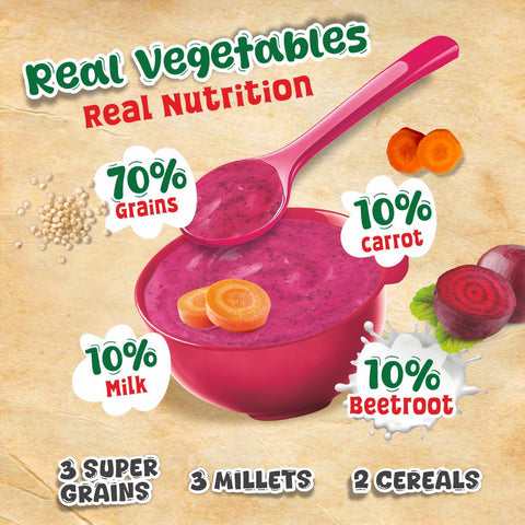 Health Mix Instant Baby Cereal Beetroot and Carrot 200g
