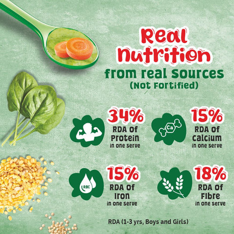 Health Mix Instant Baby Cereal Spinach, Carrot and Dal 200g