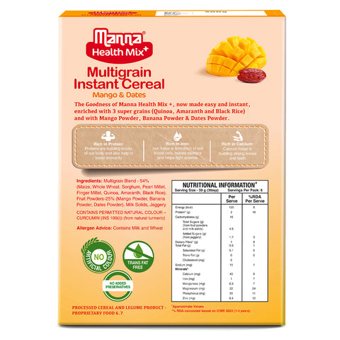 Health Mix Instant Baby Cereal Mango and Date Powder 200g