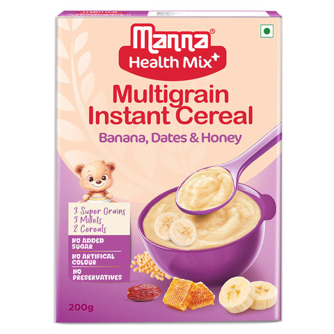 Health Mix Instant Baby Cereal Banana Date Powder and Honey 200g