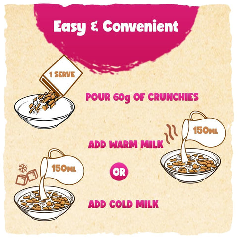 Go Grains Crunchies Rose Almond 300g