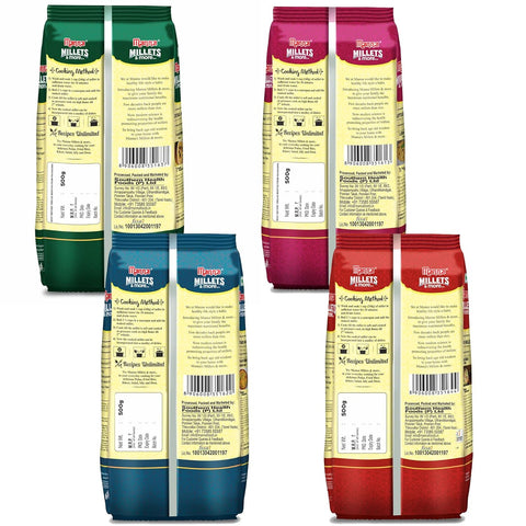 Millets Combo Pack of 4 (2.1Kgs)