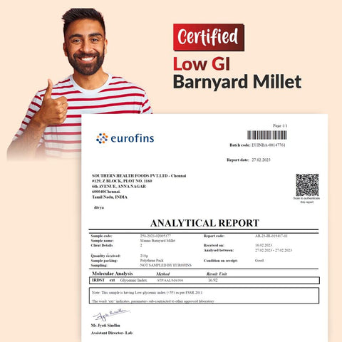 Barnyard Millet 500g and Low GI Atta 1.1 kg Combo