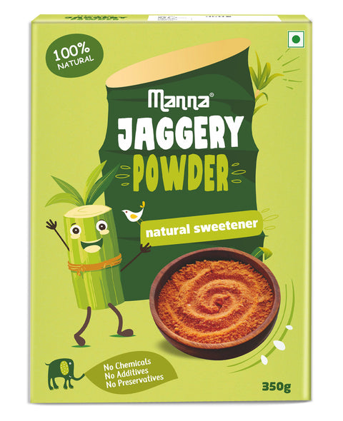 Manna Jaggery powder, Healthy Sugar Subsitute | 100% Natural Sugar Substitute | No Chemicals, No Additives, No Preservatives