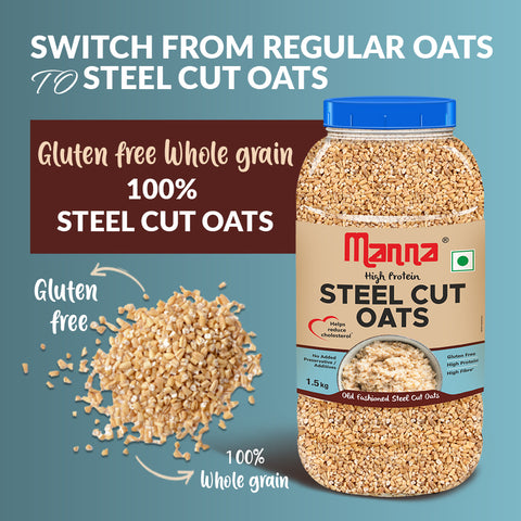 Steel Cut Oats 1.5 kg (Jar)