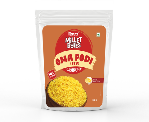 Millet Bytes -  Oma Podi | Snacks | Pack of 2 | 300grams
