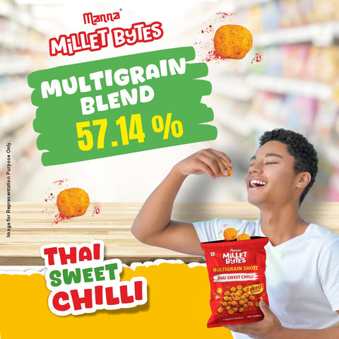 Millet Bytes Sour Cream & Onion 175g Pack of 5 and Masala Oats Classic 450g Combo