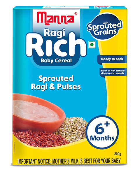 Baby Cereal Sprouted Ragi & Pulses 6 months+  200g
