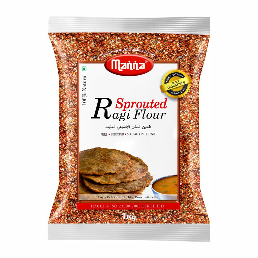 Sprouted Ragi Flour 1 kg – Manna Foods