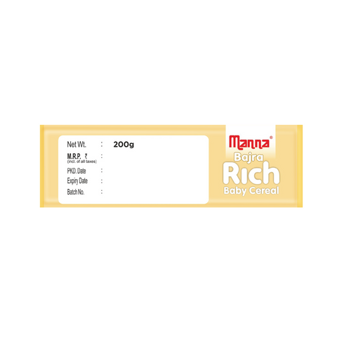 Bajra Rich 200g - Baby Food (6+Months) Sprouted Bajra with Apple Powder - 100% Natural Health Mix(Singapore)