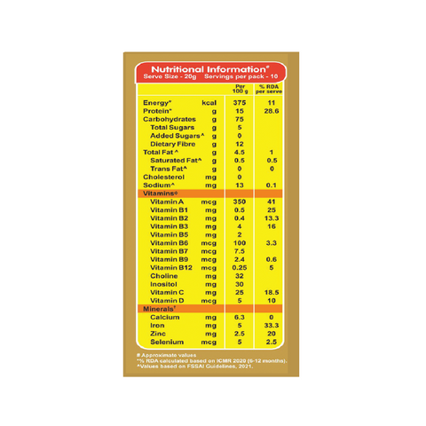 Bajra Rich 200g - Baby Food (6+Months) Sprouted Bajra with Apple Powder - 100% Natural Health Mix(Singapore)