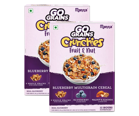 Blueberry Multigrain Cereal for kids- Real Blueberry & Nuts - Pack of 2 - 600g