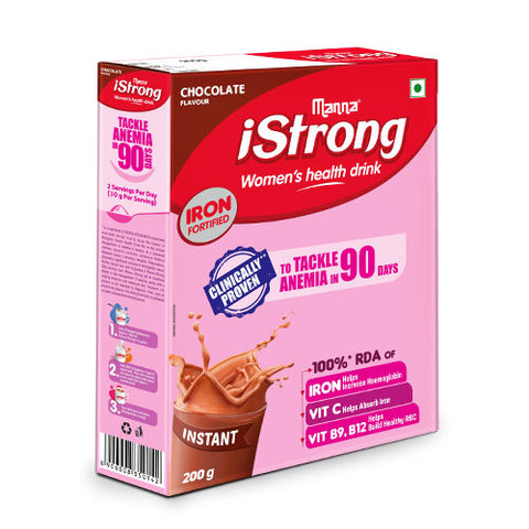 iStrong Women drink - Clinically Proven to Tackle Anemia in 90 Days. Chocolate 200g