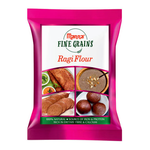 Ragi Flour - 100% Natural- Rich in Dietary fibre & Calcium