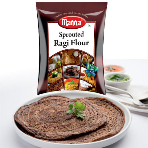 Sprouted Ragi Flour - 100% Natural - Pure, Selected & Specially Processed -1k