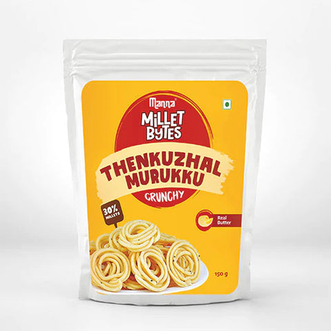 Millet Bytes- Thenkuzhal Murukku | Pack of 2 - 300g