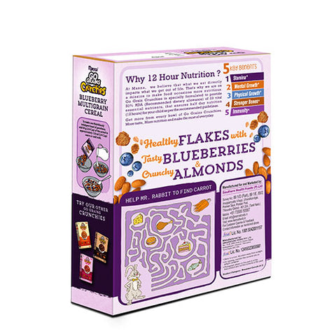 Blueberry Multigrain Cereal for kids- Real Blueberry & Nuts - 300g