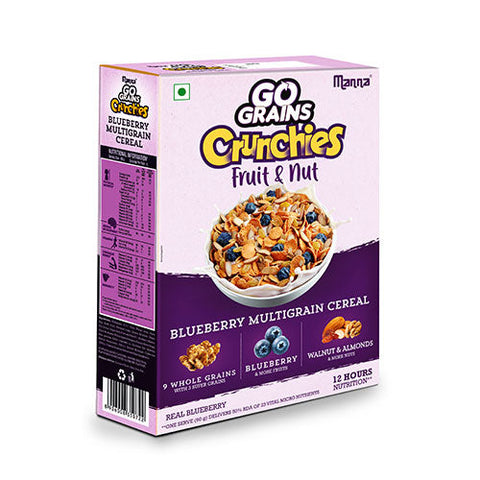 Blueberry Multigrain Cereal for kids- Real Blueberry & Nuts - Pack of 2 - 600g