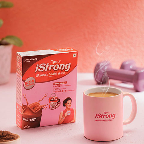iStrong Women drink - Clinically Proven to Tackle Anemia in 90 Days. Chocolate 200g