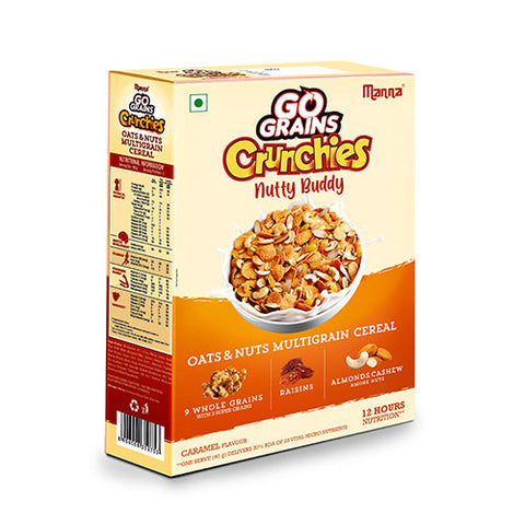 Oats & nuts Multigrain Cereal for kids - Real nuts Caramel flavour - 300g