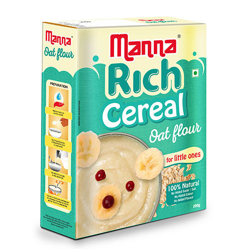 Baby Cereal Oat Flour Natural Cereal 200g Manna Foods