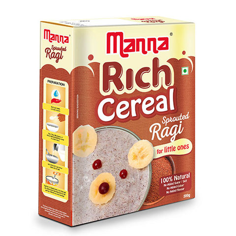Rich Cereal - Sprouted Ragi Baby Cereal - 250g |100% Natural Health mix