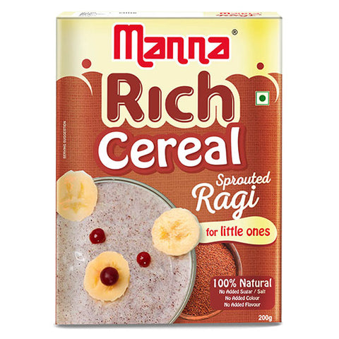 Rich Cereal - Sprouted Ragi Baby Cereal - 250g |100% Natural Health mix